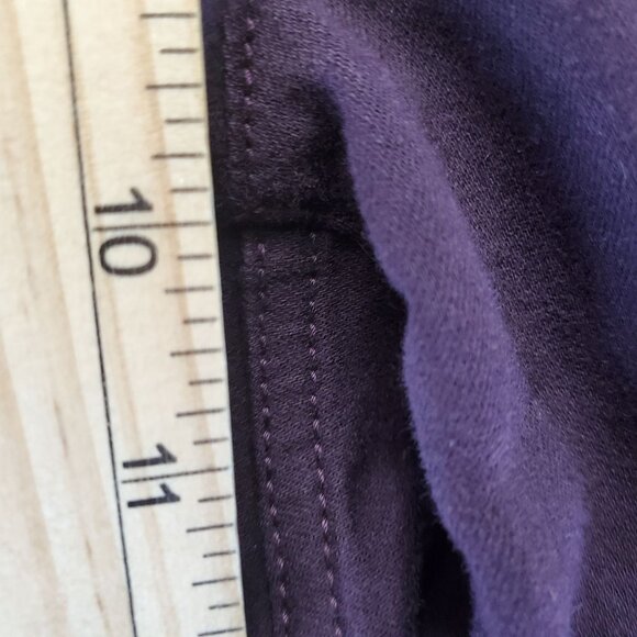 J.Jill Pants Womens Size 16 Plum Purple Authentic Fit Slim Ankle Stretch Denim - Picture 8 of 12